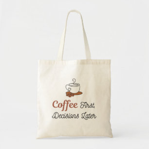 Tela Bolso de Compras Decisiones Después Café