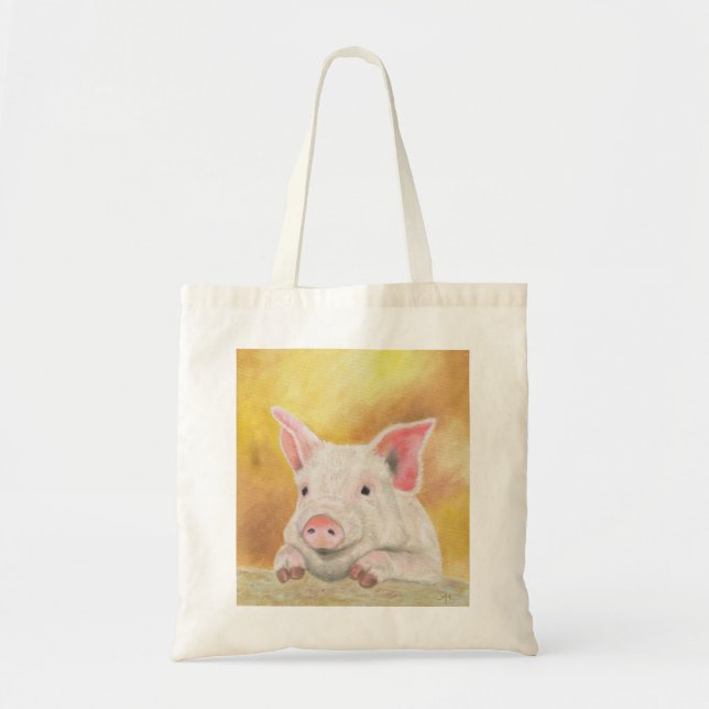 Tela Bolso de compras del cochinillo (Frente)