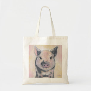 Tela Bolso de compras del cochinillo de Toby
