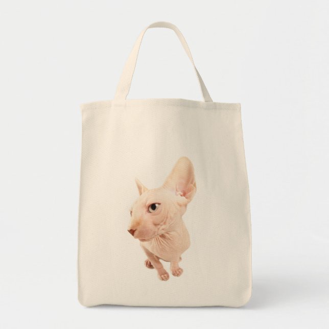 Tela Bolso de compras del gato de Sphynx el | (Frente)