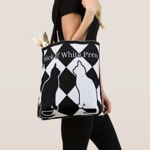 Tela Bolso de compras fresco para un amante del gato
