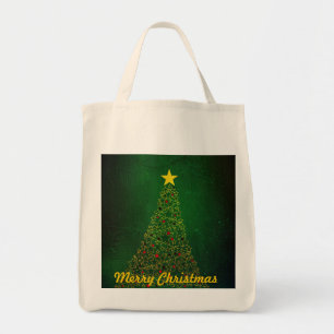 Tela Bolso de compras orgánico del árbol de navidad d