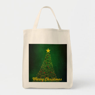 Tela Bolso de compras orgánico del árbol de navidad de