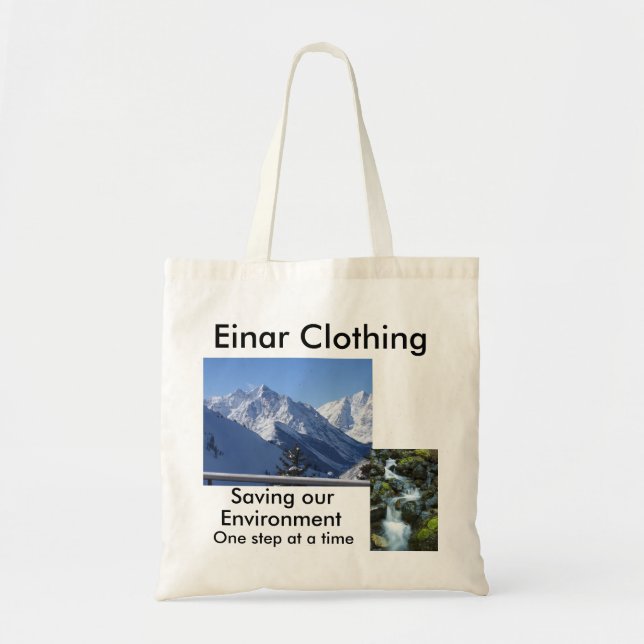 Tela Bolso de compras reuseable de la ropa de Einar (Frente)