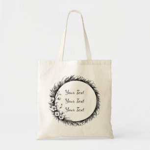 Tela Bolso de corona floral caprichosa personalizada
