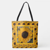 Bolso de crecer y florecer girasoles
