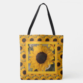 Tela Bolso de crecer y florecer girasoles