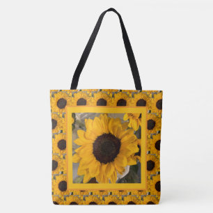 Tela Bolso de crecer y florecer girasoles