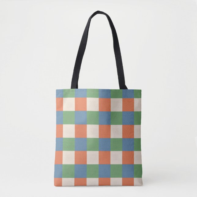 Tela Bolso de cuadros de otoño (Anverso)