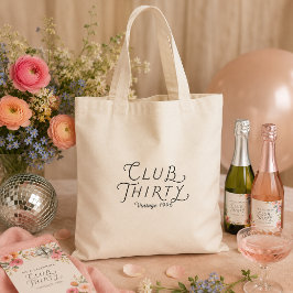 Tela Bolso de cumpleaños personalizado Club Thirty