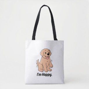 Tela Bolso de dibujos animados de cachorro Retriever Do