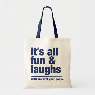 Tela Bolso de DIVERSIÓN y LAUGHS - elegir estilo y colo