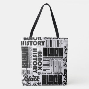 Tela Bolso de dos tonos Historia Negra Blanca Negra