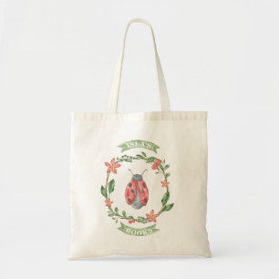 Tela Bolso de encargo de la biblioteca del chica - tote