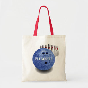 Tela Bolso de encargo de la bola de los bolos azules