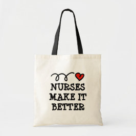 Tela Bolso de enfermería que dice Las enfermeras lo hac