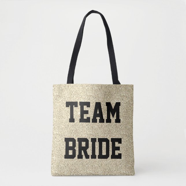 Tela Bolso de equipo de novia personalizado (Anverso)