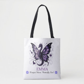 Tela Bolso de estadio de fantasía con nombre personaliz