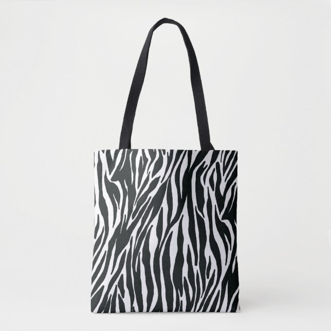 Tela Bolso de estampado de cebra (Anverso)