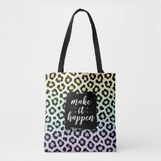 Tela Bolso de estampado de leopardo pastel Make It Happ