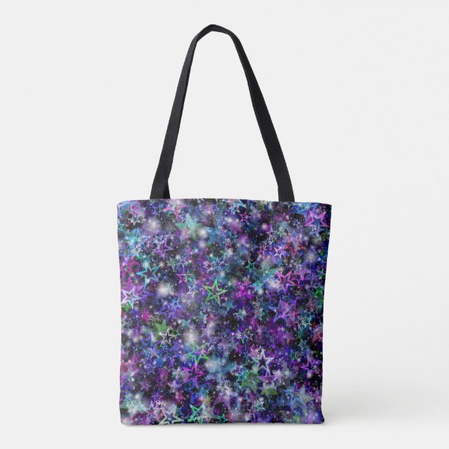 Tela bolso de estrellas del arco iris (Reverso)