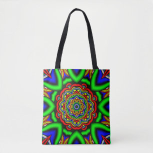 Tela bolso de flor arco iris