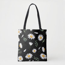 Bolso de flores de margarita