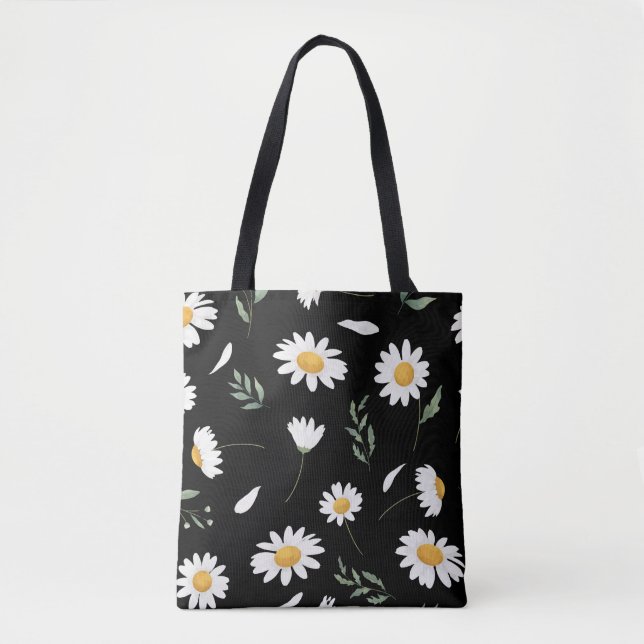 Tela Bolso de flores de margarita (Anverso)