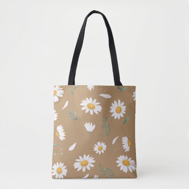 Tela Bolso de flores de margarita (Anverso)