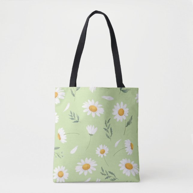 Tela Bolso de flores de margarita (Anverso)