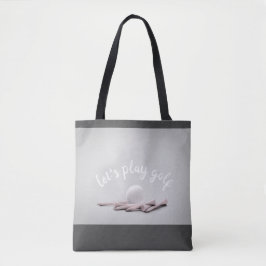 Tela bolso de golf gris y blanco lindo bolso para los g