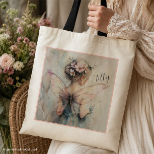 Tela Bolso de Hada Personalizado para Niña de las Flore