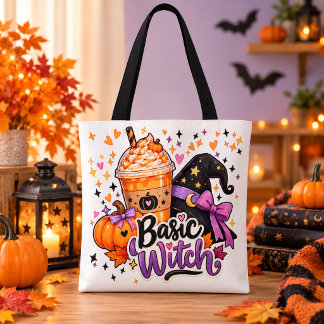 Tela Bolso de Halloween básico de bruja lindo