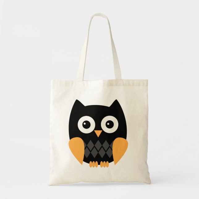 Tela Bolso de Halloween del búho (Frente)