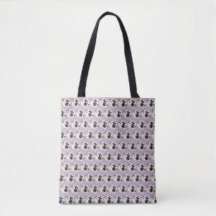 Tela Bolso de Halloween Morado Bruja Espantosa
