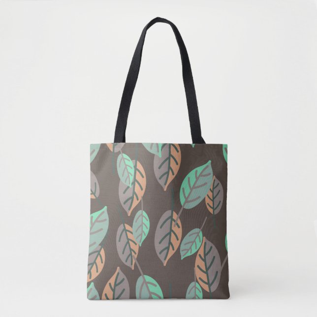 Tela bolso de hojas de bosque (Anverso)