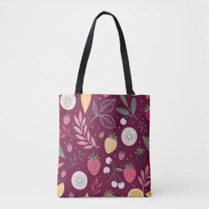 Tela Bolso de hombro de cítricos Berry – Bolso vibrante