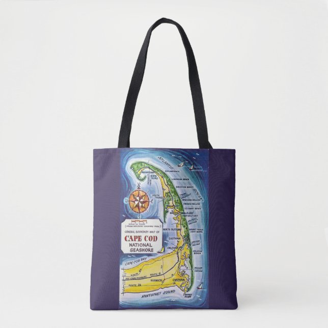 Tela Bolso de hombro de la costa de Cape Cod (Anverso)