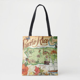 Tela Bolso de hombro de Puerto Rico