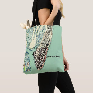 Tela Bolso de hombro de Savannah Beach - Tybee Island