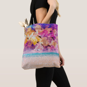Tela Bolso de hombro de tote de playa de ensueño