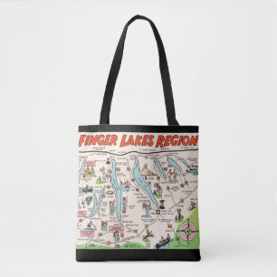 Tela Bolso de hombro NY Finger Lakes