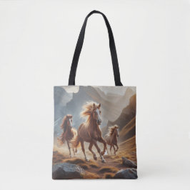 Tela Bolso de imagen de caballos