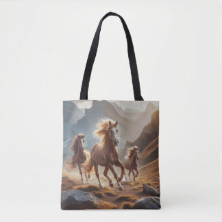 Tela Bolso de imagen de caballos