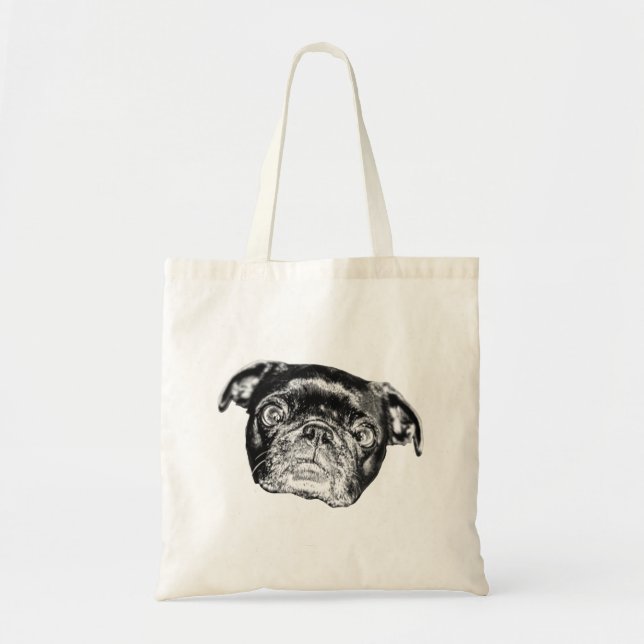 Tela Bolso de invierno Pug (Frente)