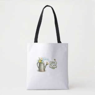 Tela Bolso de jardinería regalo de cumpleaños número 52