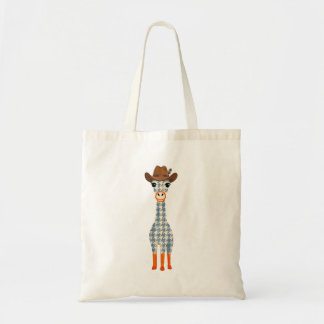 Tela Bolso de jirafa con sombrero de vaquero