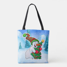 bolso de juguete de snowman lindo