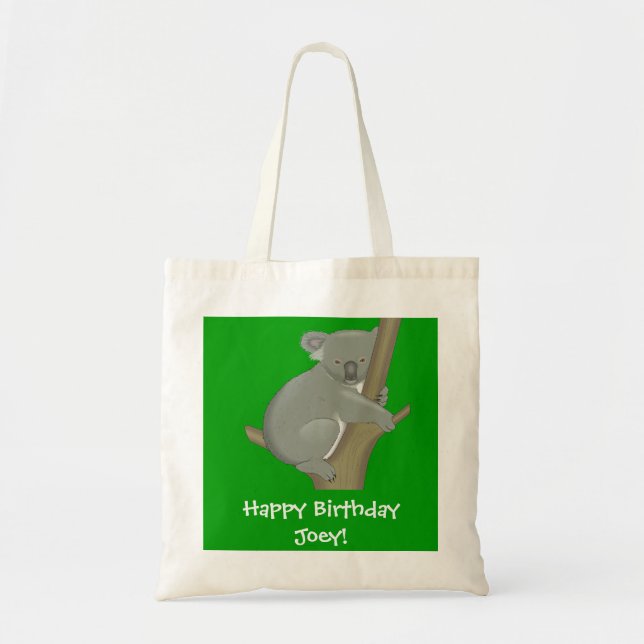 Tela Bolso de Koala Personalizado para Niños (Frente)