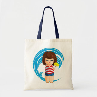 Tela Bolso de Kokeshi de la playa